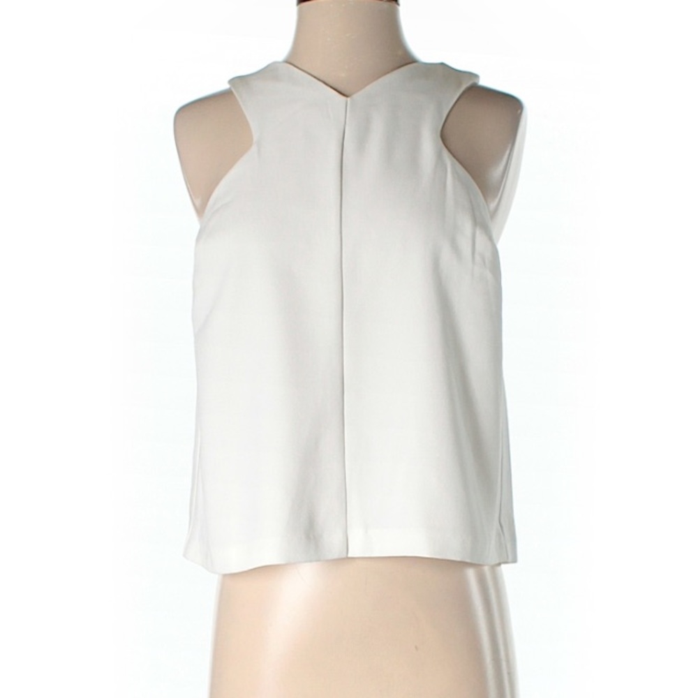 Sleeveless, Top Shop ivory top.